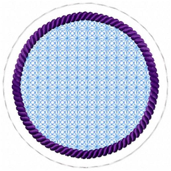 ITH-Stickdatei MugRug Untersetzer Einzeldatei für 10x10 cm